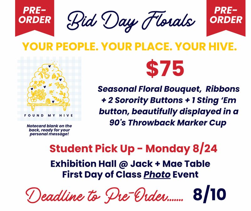 Spring '26 Bid Day Floral Package