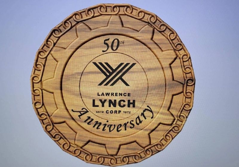 Custom Order - 50th Anniversary Logo Plaque