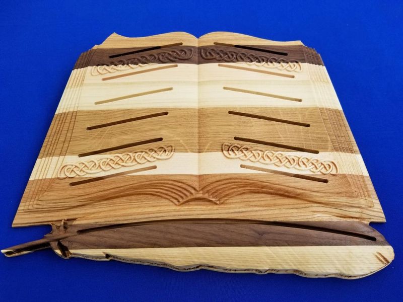 Book With Feather Card Holder