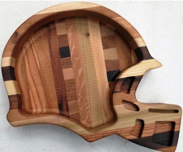 Football Helmet Snack Serving Tray