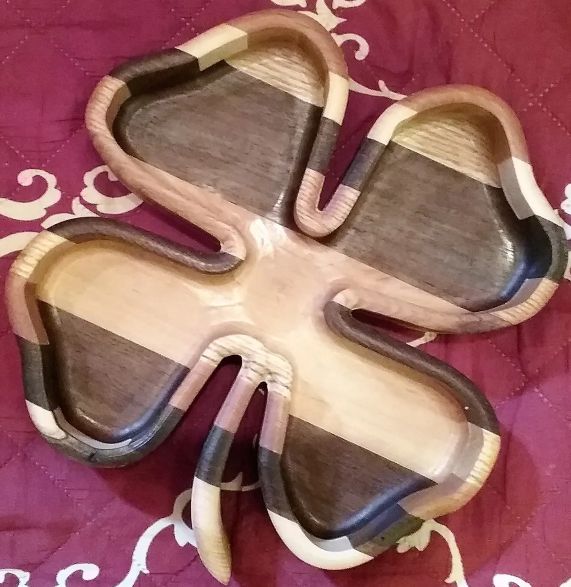 Shamrock / 4-Leaf Clover Snack Tray