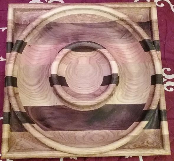 Rotating Square / Circular Snack Tray