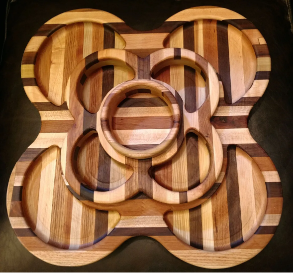 3 Tier 9 tray Rotating Snack Tray