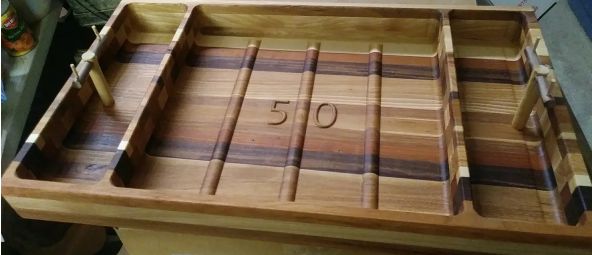 Rotating Football Field Snack Serving Tray