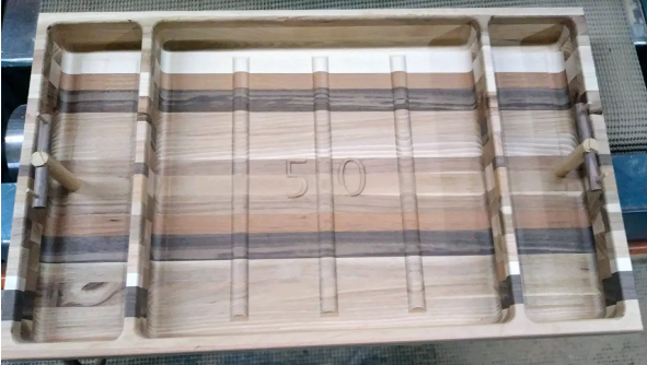 Rotating Football Field Snack Serving Tray