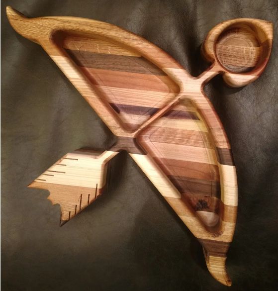 Bow and Arrow snack / serving tray