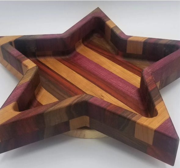 Exotic Star rotating Snack/Serving Tray