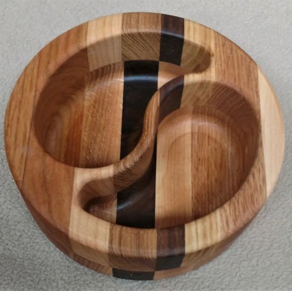 Yin Yang Snack / Serving Tray Bowl / Dish