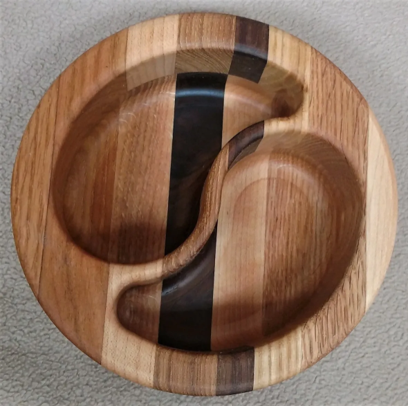 Yin Yang Snack / Serving Tray Bowl / Dish