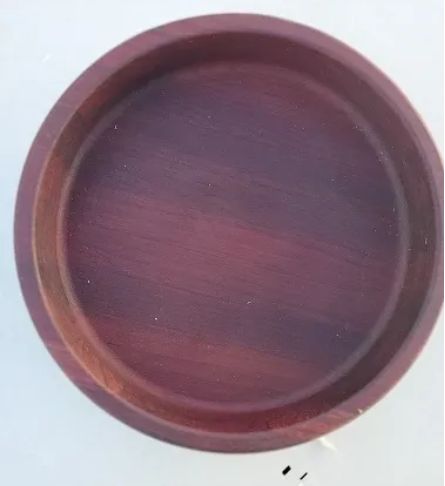 10" Purpleheart Snack Tray