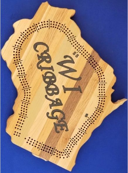 Wisconsin State Cribbage Board