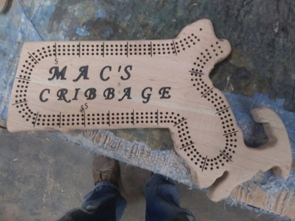 Massachusetts State Cribbage Board