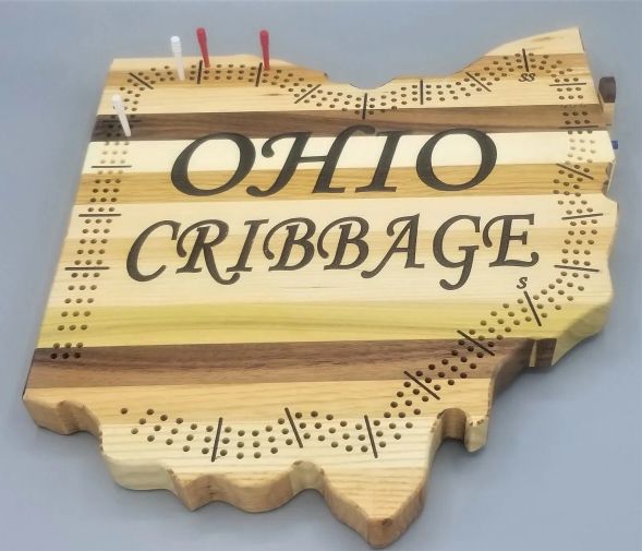 Ohio State Cribbage Board