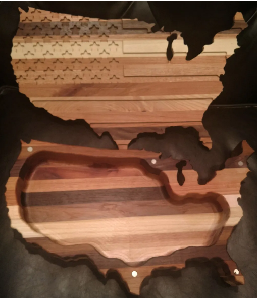 United States Box with Magnetic Lid