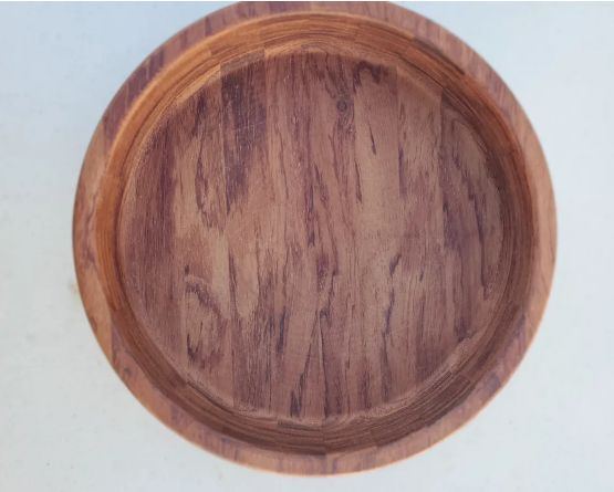 10" Bubinga Snack Tray