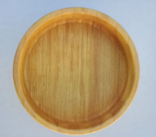 10" Yellow heart Snack Tray