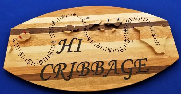 Hawaii State Cribbage Board