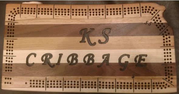Kansas State Cribbage Board