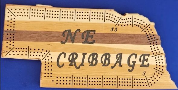 Nebraska State Cribbage Board