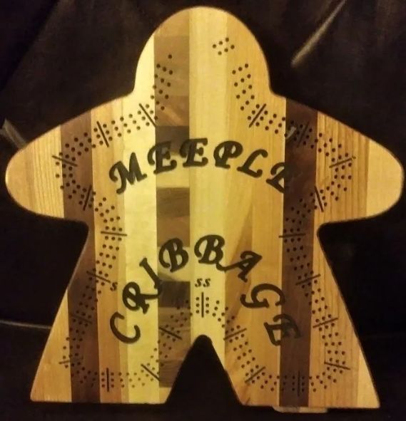 Meeple Cribbage Board