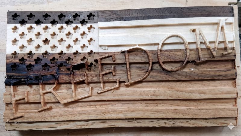 Flag Plaque "FREEDOM" (sm)