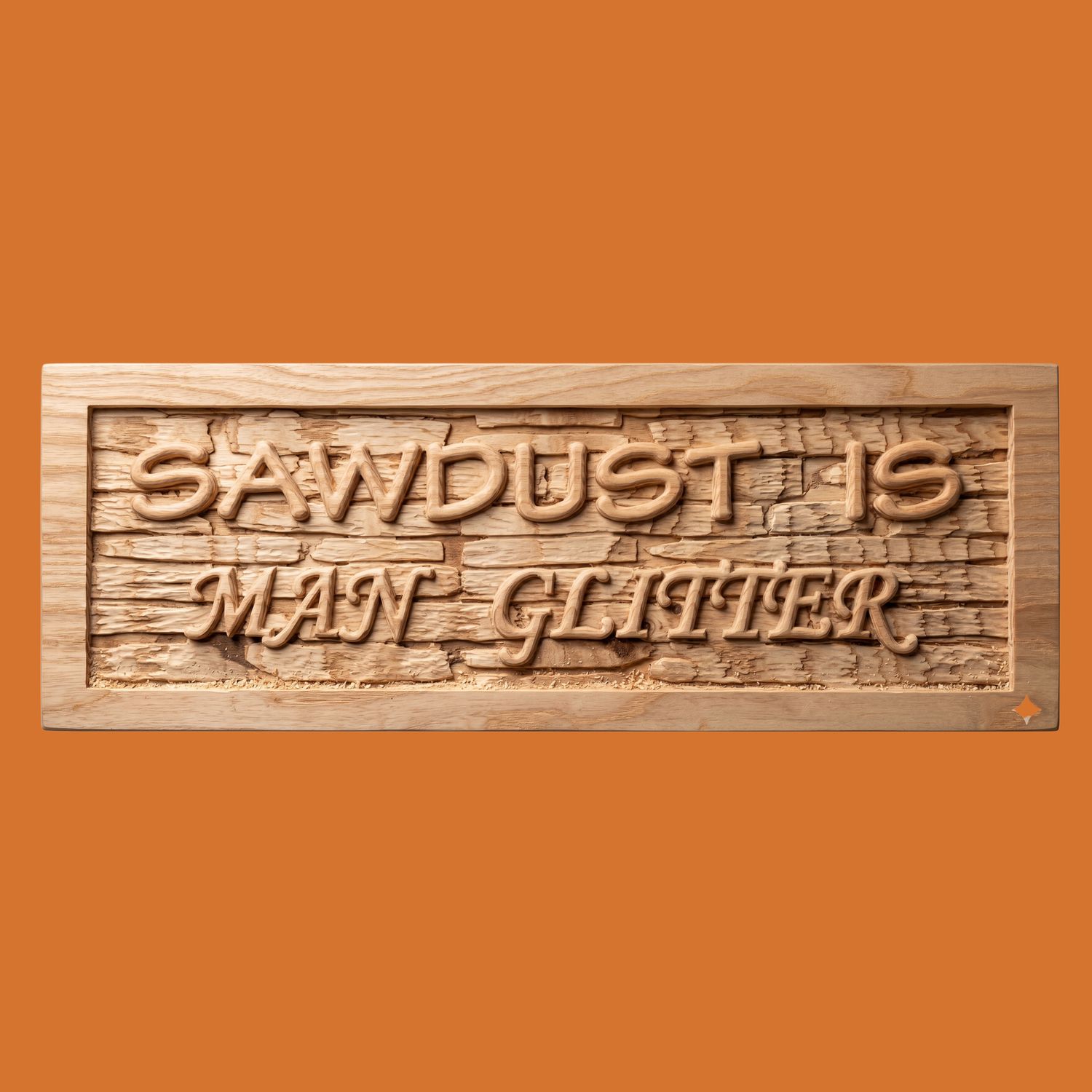 "Man Glitter" Plaque