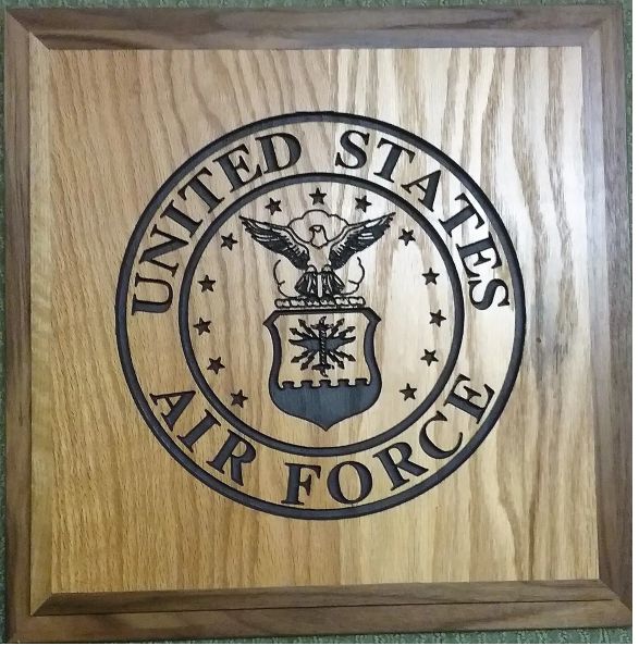 Custom Wood US Air Force Plaque (2)