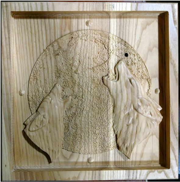 Howling Wolf Plaque
