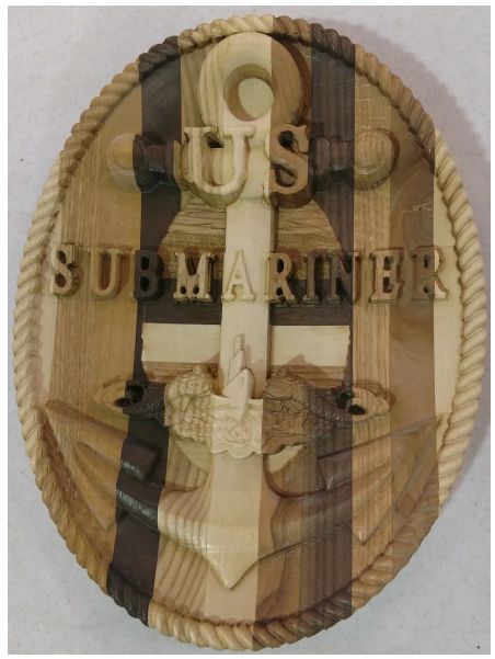 United States US Submariner Plaque