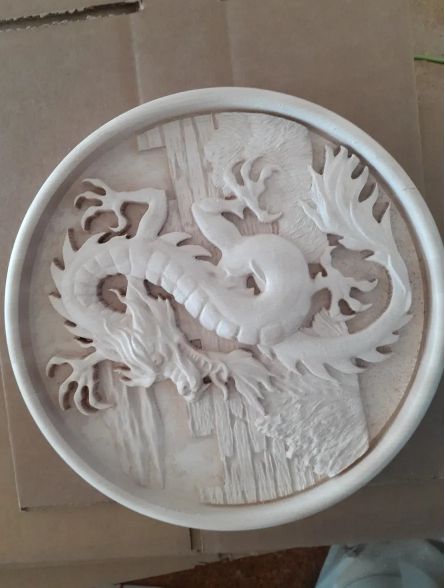 Chinese Dragon on Wall Plaque