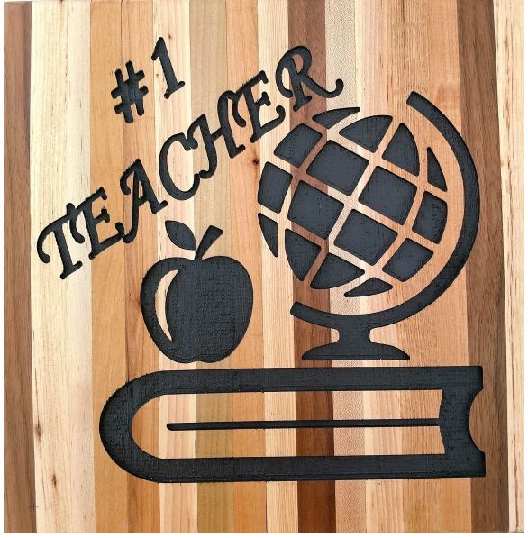 #1 Teacher Plaque