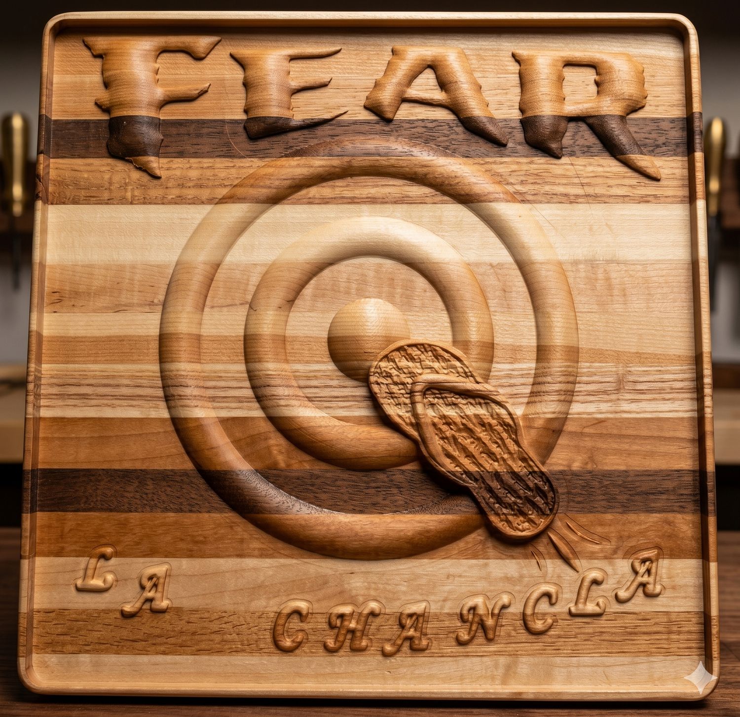 Fear La Chancla Plaque