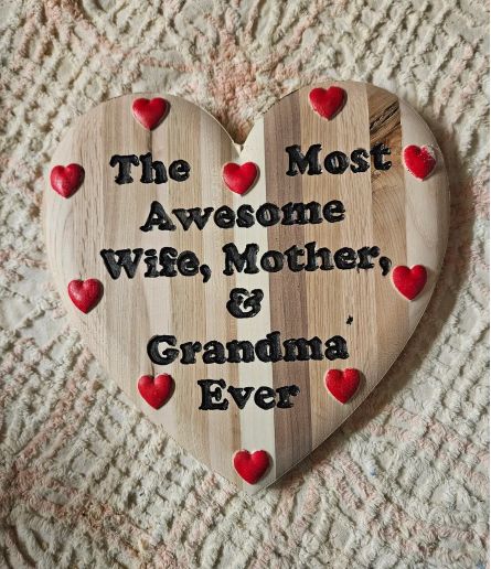 MOM'S Heart Plaque