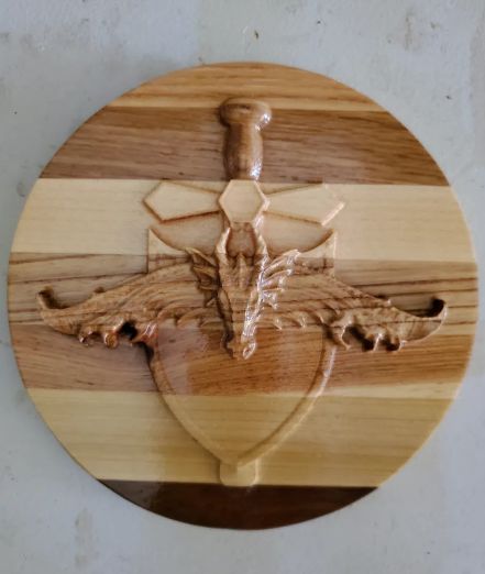 6" Dragon And Shield Magnet Lid
