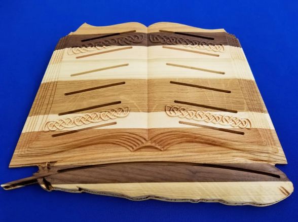 Book With Feather Card Holder