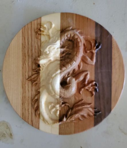 6"Chinese Dragon Magnet Lid