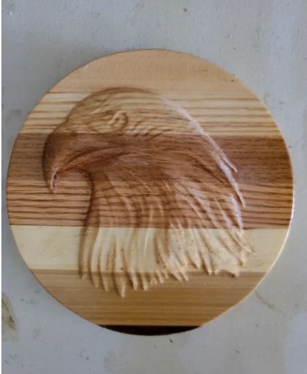 6" Eagle Head Magnet Lid