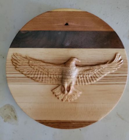 6" Full Eagle in Flight Magnet Lid