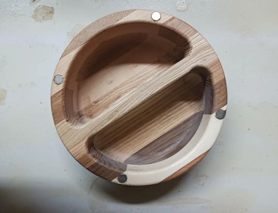 6" Bowl Straight center W-magnets