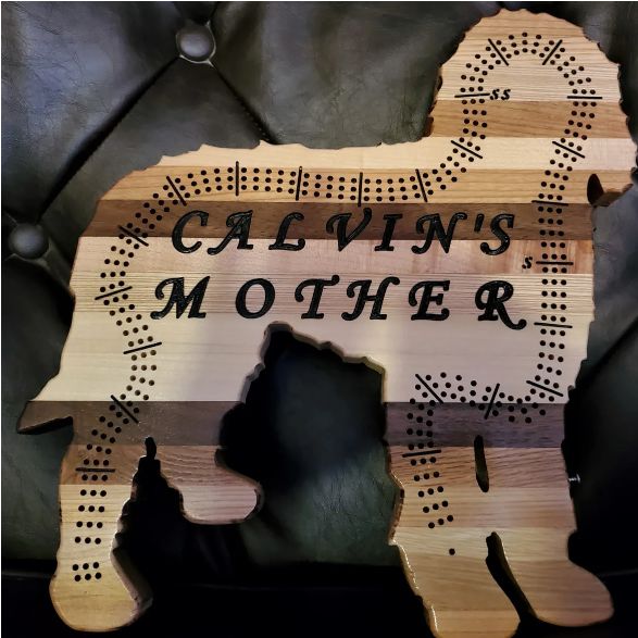 Doodle Dog Cribbage Board