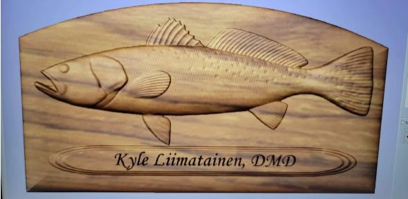 Custom Trout Name Plaque