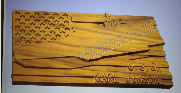 Custom Order - USS Carl Vinson on Flag