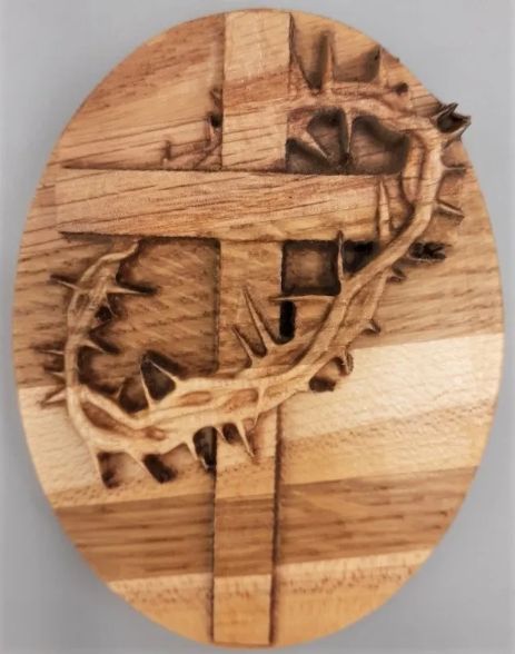Cross with Crown of Thorns Magnet