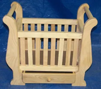 Toy Doll Crib with Drawer