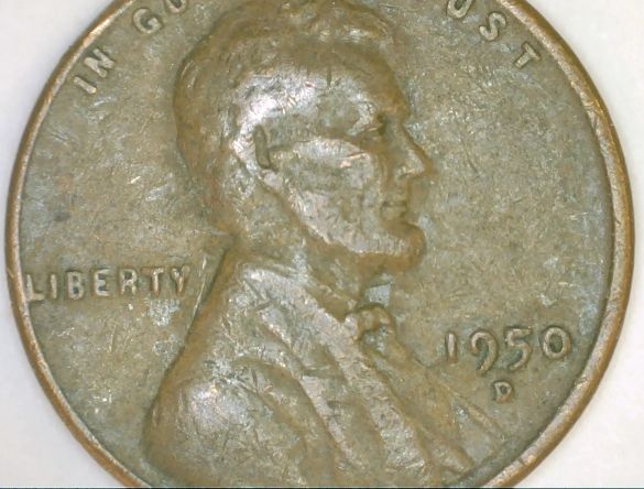 1950-D Wheat Cent