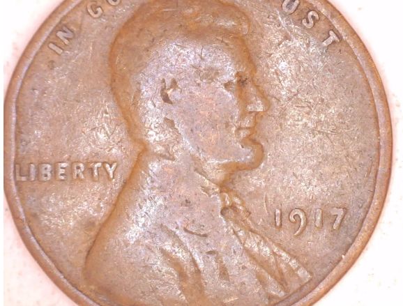 1917-P Wheat Cent