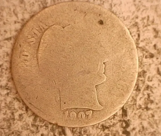 1907-S Barber Dime