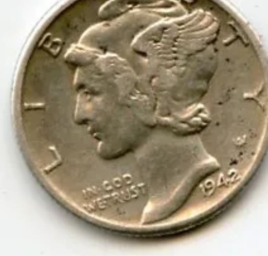 1942-D Mercury Dime