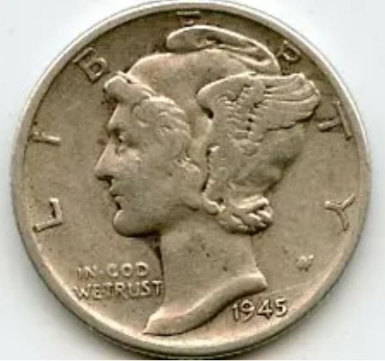 1945-D Mercury Dime