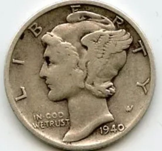 1940-S Mercury Dime